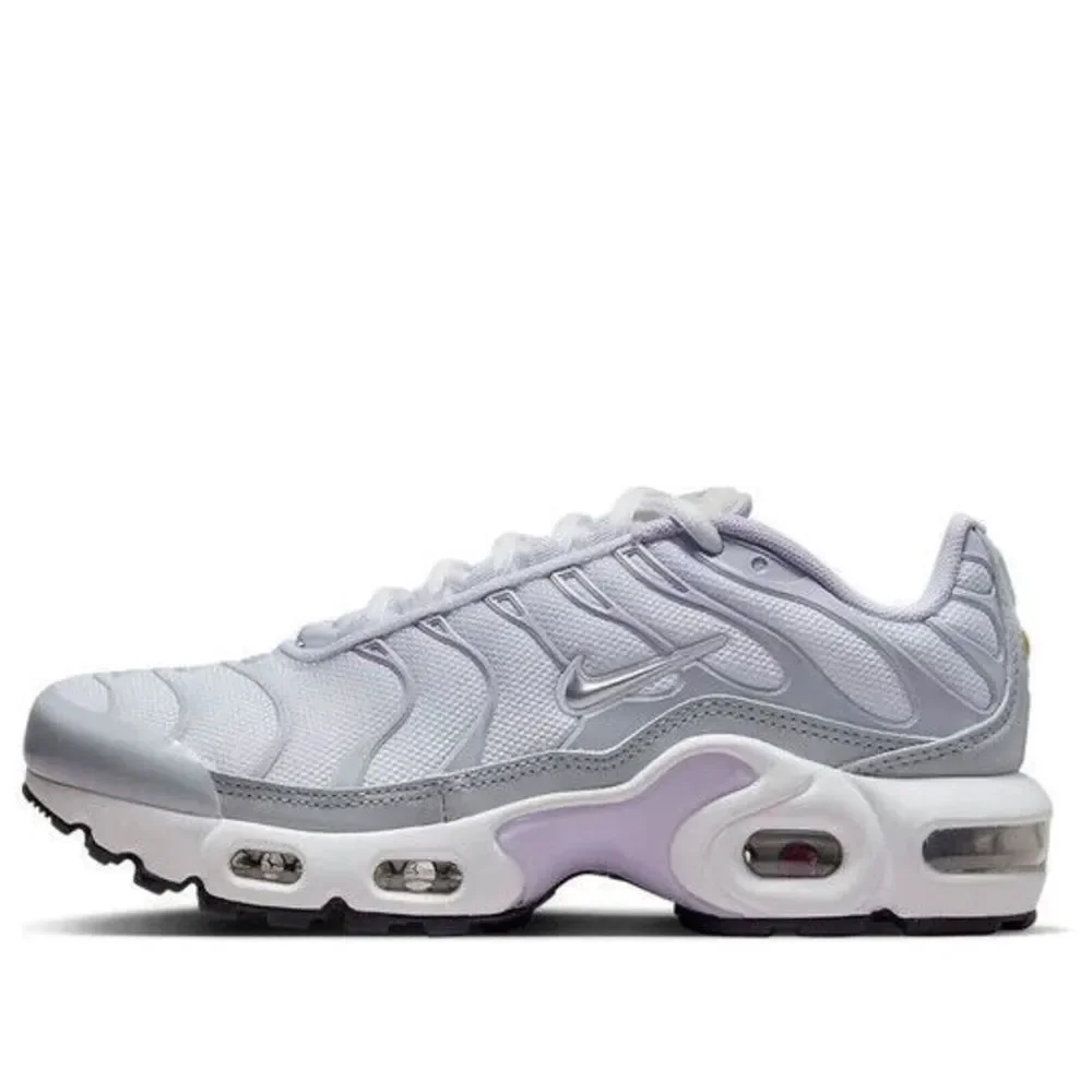 Nike Air Max Plus CD0609-108 GS Youth Pure Platinum Running Sneaker Shoes NR6055 - Picture 3 of 9